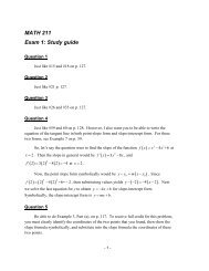 MATH 211 Exam 1: Study guide - Metric Philatelist