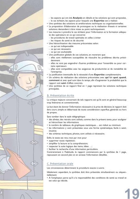 risques d'incendie ou d'explosion - UnitÃ© HygiÃ¨ne et Physiologie du ...