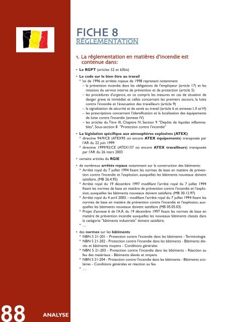 risques d'incendie ou d'explosion - UnitÃ© HygiÃ¨ne et Physiologie du ...