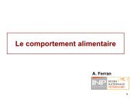 Comportement alimentaire - Physiologie ENVT