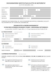 Vedi modulo di richiesta di rilascio di attestazione dei requisiti per la ...