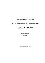 mapa geologico de la republica dominicana ... - mapas del IGME