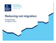Reducing net migration - NHS Employers