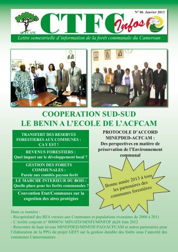 Lettre semestrielle d'information de la forÃªt communale du Cameroun