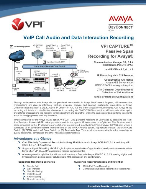 VoIP Call Audio and Data Interaction Recording - VPI