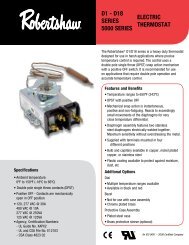 ElEctric thErmostat D1 - D18 sEriEs 5000 sEriEs - Uni-Line