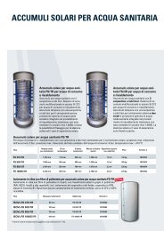 ACCUMULI SOLARI PER ACQUA SANITARIA - TiSUN