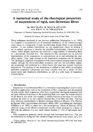 A numerical study of the rheological properties of suspensions of ...
