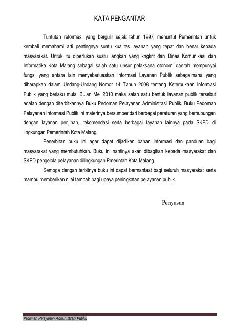 Buku Pedoman Pelayanan Informasi Publik - Media Center ...