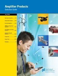National Semiconductor Amplifier Product Selection Guide (PDF)