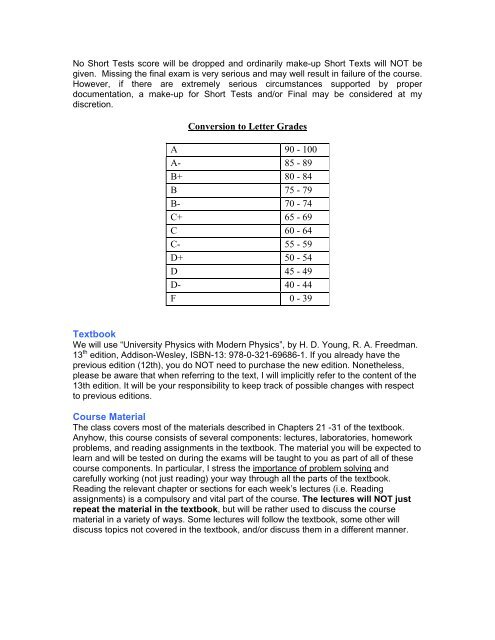 Physics 231: Fundamentals of Physics-Electricity and Magnetism