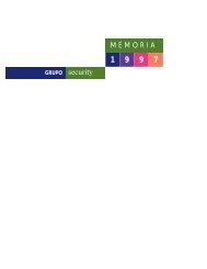 Memoria anual Grupo Security 1997 Fecha de ... - Banco Security