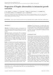 Progression of Doppler abnormalities in intrauterine growth restriction