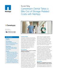 NetApp Success Story - Carestream Dental Takes a Bite Out of ...