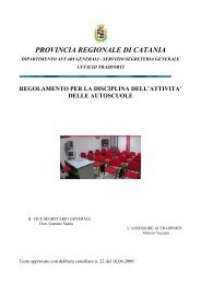 Regolamento - Provincia Regionale di Catania