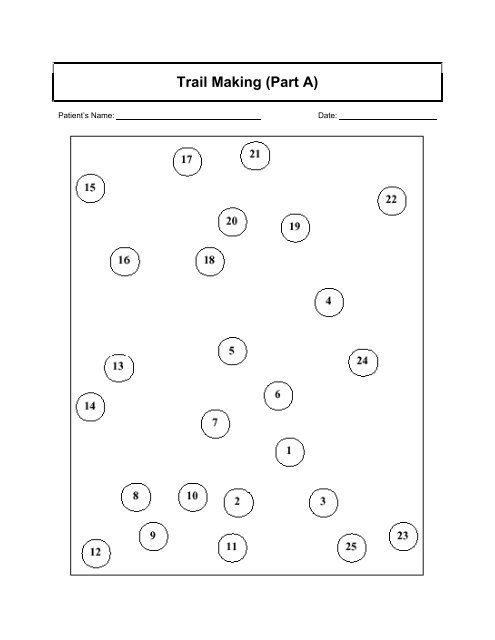 Trail Making (Part A) - Blog.hawaii.edu