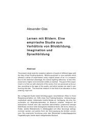 Alexander Glas Lernen mit Bildern. Eine empirische Studie zum ...