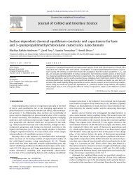Surface-dependent chemical equilibrium constants and ...