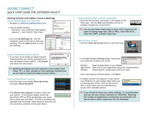 ADOBE CONNECT - jeffline