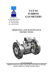 CGT-02 TURBINE GAS METERS - firsttech.ro