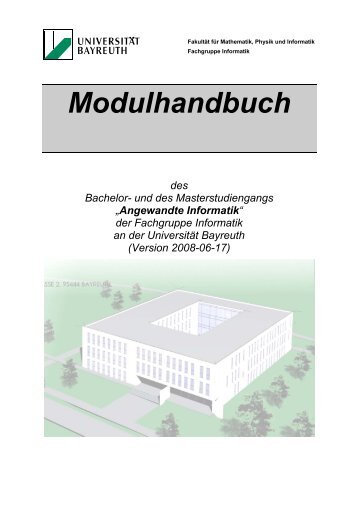 Modulhandbuch - Universität Bayreuth