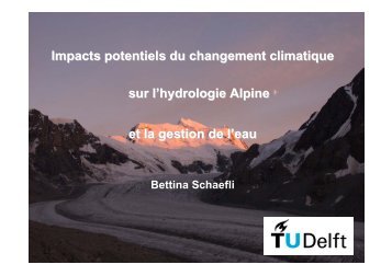 2) Hydrologie Alpine - CHy