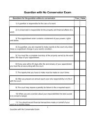 Guardian with No Conservator Exam - Utah State Courts