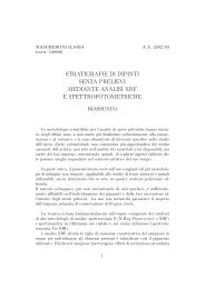 stratigrafie di dipinti senza prelievi mediante analisi xrf e ...