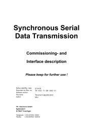 SSI Interface Description - TR Electronic