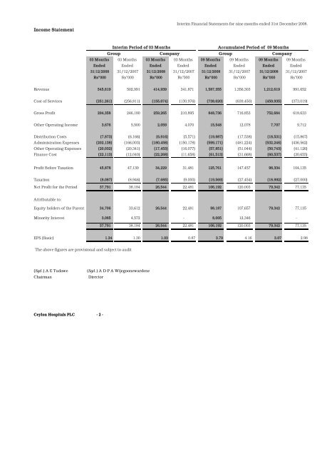 Quarterly Financial Report As Of 31 12
