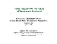 The Future of Activated Sludge - Central States Water Environment ...