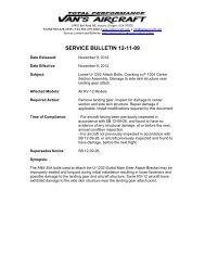 Service bulletin 12-11-09 - Van's Aircraft, Inc.