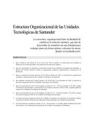 Estructura Organizacional de las Unidades TecnolÃ³gicas de ...