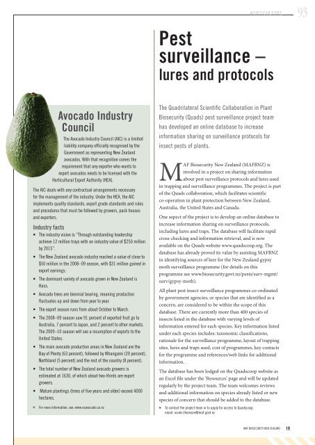 AVOCADOS - Biosecurity New Zealand