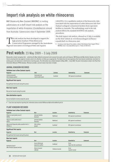 AVOCADOS - Biosecurity New Zealand