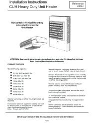 installation instructions cuh heavy duty unit heater - LUCKINSlive