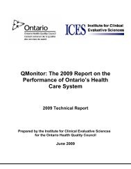 Quality Monitor Report 2009âTechnical Report (PDF, 475KB)