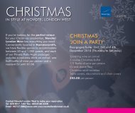 CHRISTMAS 'JOIN A PARTY' - Novotel London West