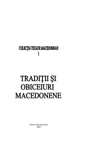 Editura Macedoneanul 2008 - asociatia macedonenilor din romania