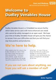 Dudley Venables House - Kent and Medway NHS and Social Care ...