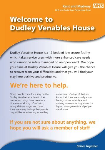 Dudley Venables House - Kent and Medway NHS and Social Care ...