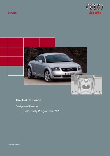 Self-Study Programme 207 The Audi TT CoupÃ© - VolksPage.Net