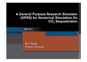 A General Purpose Research Simulator (GPRS) for ... - CAGS