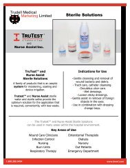 Sterile Solutions - Trudell Medical Marketing Limited