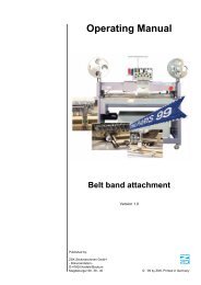 Belt band attachment - ZSK Stickmaschinen GmbH