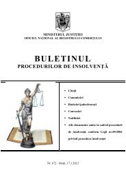 buletinul procedurilor de insolvenţă