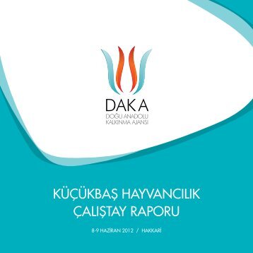 kÃ¼Ã§Ã¼kbaÅ hayvancÄ±lÄ±k Ã§alÄ±Åtay raporu - Daka