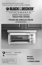 ToAsTER ovEN FoUR DE gRIllE-pAIN Model ModÃ¨le TRos1500C