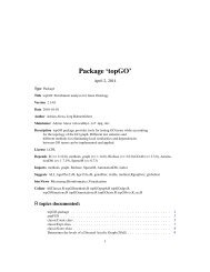 Package 'topGO' - Bioconductor