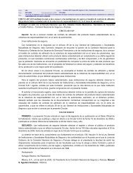 CIRCULAR S-8.9 mediante la cual se da a conocer a las ... - CNSF